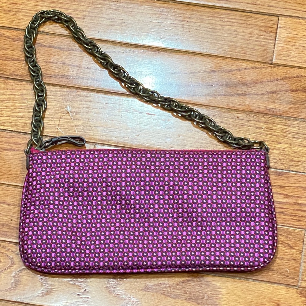 J. Crew 100% silk chain purse.